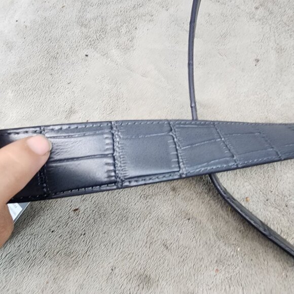 PX Belt Mens 32 Blue Reversible Gray Leather *NWT* - Picture 2 of 8